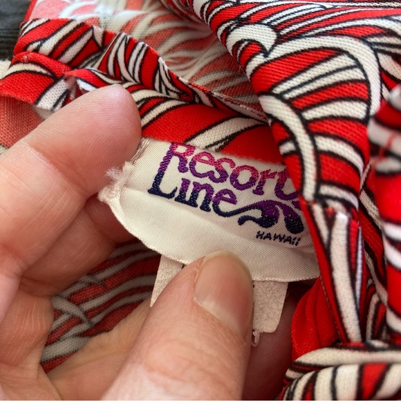 5/$15 Resort Line Hawaii Red Halter Cover-up Dress Large - Picture 4 of 7